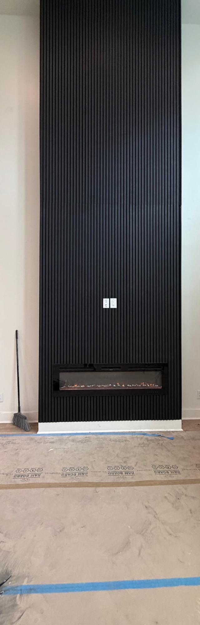 Interior Design — Black Slat Panels